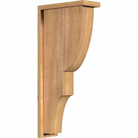 Ekena Millwork Ridgewood Smooth Corbel w/Backplate, Western Red Cedar, 5 1/2"W x 14"D x 30"H COR06X14X30RID01SWR